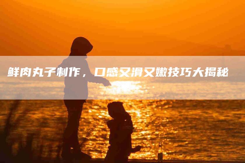 鲜肉丸子制作，口感又滑又嫩技巧大揭秘