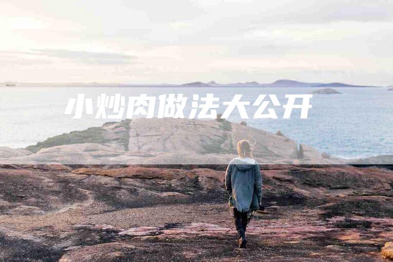 小炒肉做法大公开