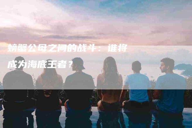 螃蟹公母之间的战斗：谁将成为海底王者？