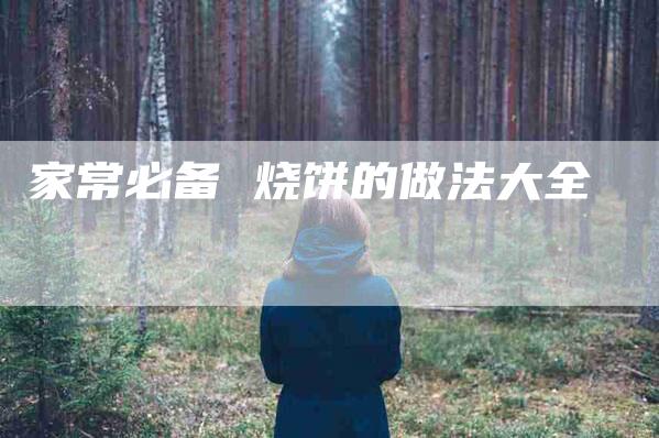 家常必备 烧饼的做法大全