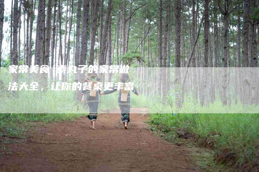 家常美食 素丸子的家常做法大全，让你的餐桌更丰富