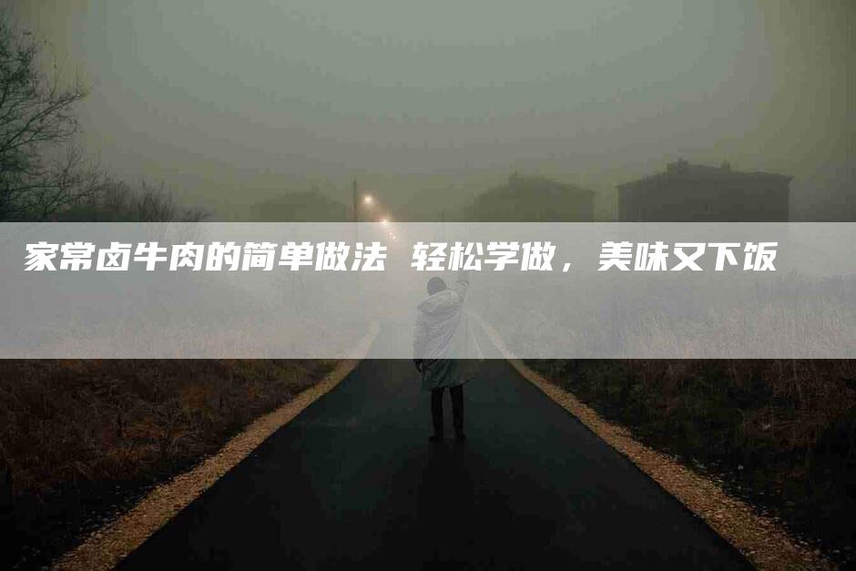 家常卤牛肉的简单做法 轻松学做，美味又下饭