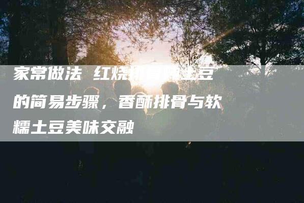 家常做法 红烧排骨炖土豆的简易步骤，香酥排骨与软糯土豆美味交融