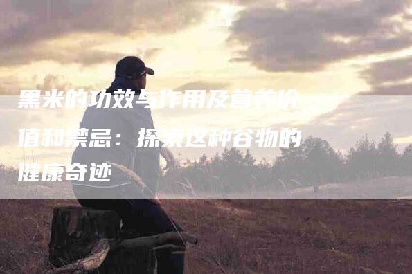 黑米的功效与作用及营养价值和禁忌：探索这种谷物的健康奇迹