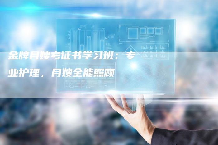 金牌月嫂考证书学习班：专业护理，月嫂全能照顾-住家保姆月嫂服务_家政保洁钟点工家政服务_速上门月嫂网首页