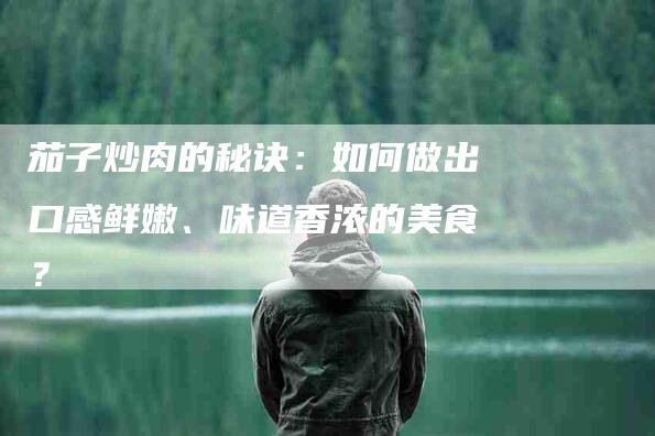茄子炒肉的秘诀：如何做出口感鲜嫩、味道香浓的美食？-住家保姆月嫂服务_家政保洁钟点工家政服务_速上门月嫂网首页