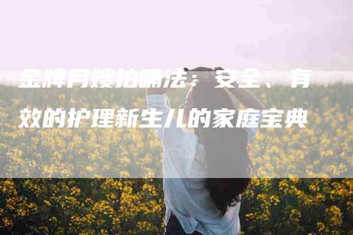 金牌月嫂拍嗝法：安全、有效的护理新生儿的家庭宝典