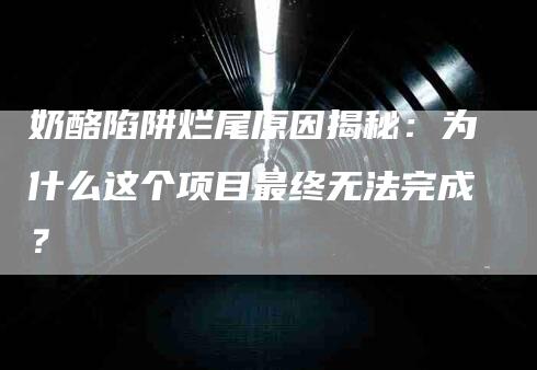 奶酪陷阱烂尾原因揭秘:为什么这个项目最终无法完成?-住家保姆月嫂服务_家政保洁钟点工家政服务_速上门月嫂网首页