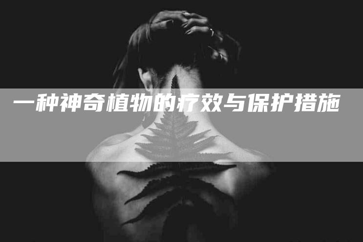 一种神奇植物的疗效与保护措施-住家保姆月嫂服务_家政保洁钟点工家政服务_速上门月嫂网首页