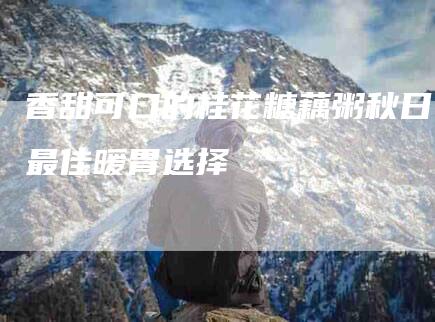 香甜可口的桂花糖藕粥秋日最佳暖胃选择-住家保姆月嫂服务_家政保洁钟点工家政服务_速上门月嫂网首页