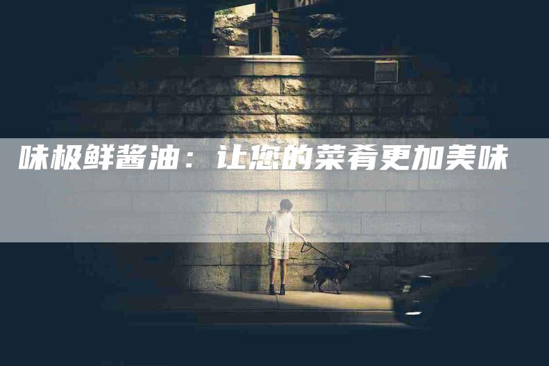 味极鲜酱油：让您的菜肴更加美味-住家保姆月嫂服务_家政保洁钟点工家政服务_速上门月嫂网首页