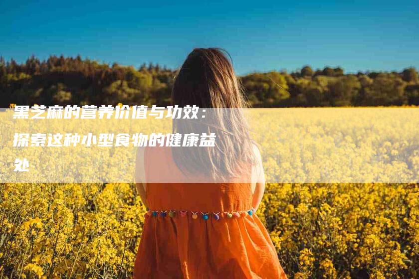 黑芝麻的营养价值与功效:探索这种小型食物的健康益处-住家保姆月嫂服务_家政保洁钟点工家政服务_速上门月嫂网首页