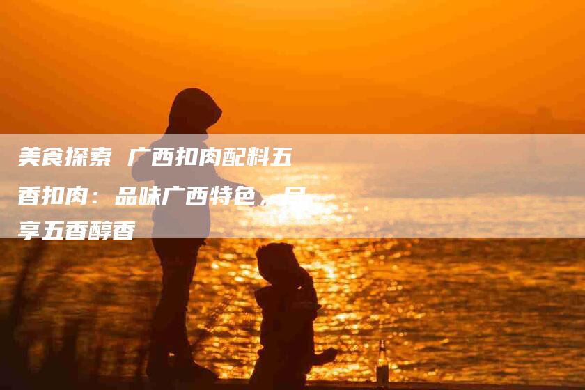 美食探索 广西扣肉配料五香扣肉：品味广西特色，尽享五香醇香-住家保姆月嫂服务_家政保洁钟点工家政服务_速上门月嫂网首页
