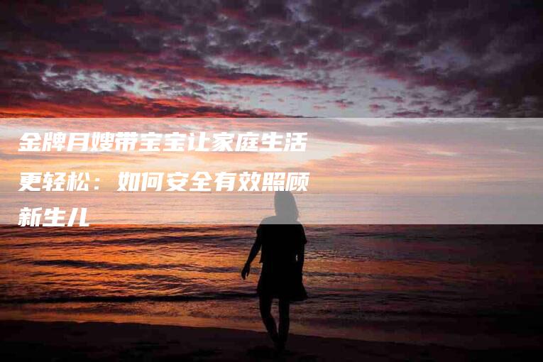 金牌月嫂带宝宝让家庭生活更轻松：如何安全有效照顾新生儿-住家保姆月嫂服务_家政保洁钟点工家政服务_速上门月嫂网首页