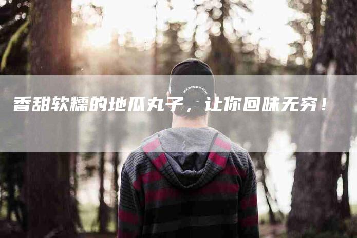 香甜软糯的地瓜丸子，让你回味无穷！-住家保姆月嫂服务_家政保洁钟点工家政服务_速上门月嫂网首页