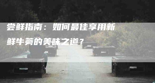 尝鲜指南：如何最佳享用新鲜牛蒡的美味之道？-住家保姆月嫂服务_家政保洁钟点工家政服务_速上门月嫂网首页