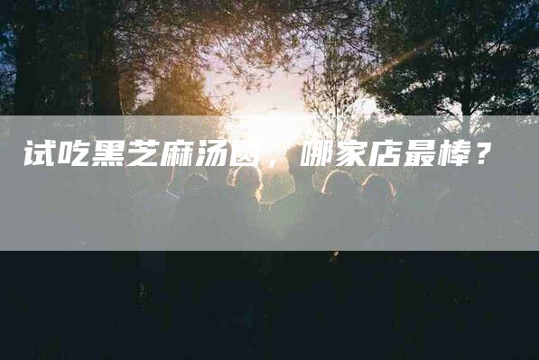 试吃黑芝麻汤圆，哪家店最棒？-住家保姆月嫂服务_家政保洁钟点工家政服务_速上门月嫂网首页