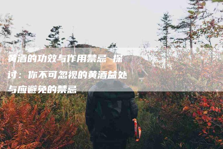 黄酒的功效与作用禁忌 探讨：你不可忽视的黄酒益处与应避免的禁忌