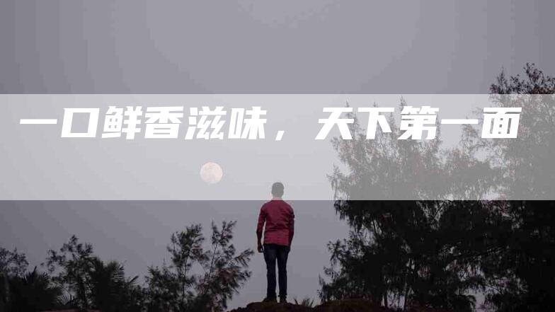 一口鲜香滋味，天下第一面