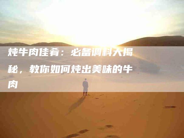 炖牛肉佳肴：必备调料大揭秘，教你如何炖出美味的牛肉