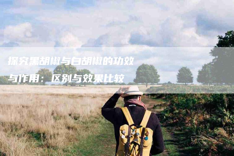 探究黑胡椒与白胡椒的功效与作用:区别与效果比较-住家保姆月嫂服务_家政保洁钟点工家政服务_速上门月嫂网首页