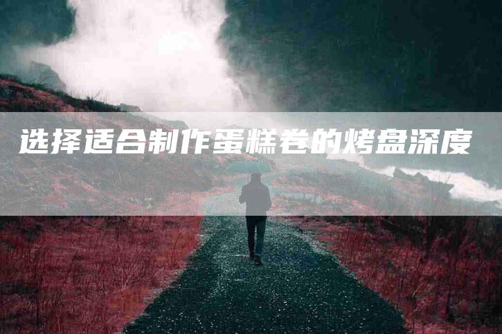 选择适合制作蛋糕卷的烤盘深度