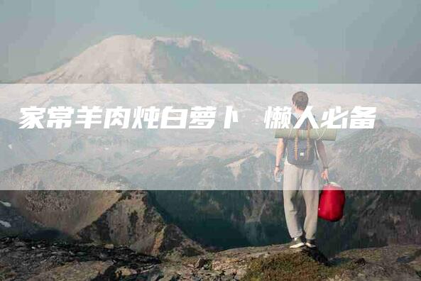 家常羊肉炖白萝卜 懒人必备-住家保姆月嫂服务_家政保洁钟点工家政服务_速上门月嫂网首页