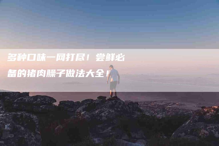 多种口味一网打尽！尝鲜必备的猪肉臊子做法大全！