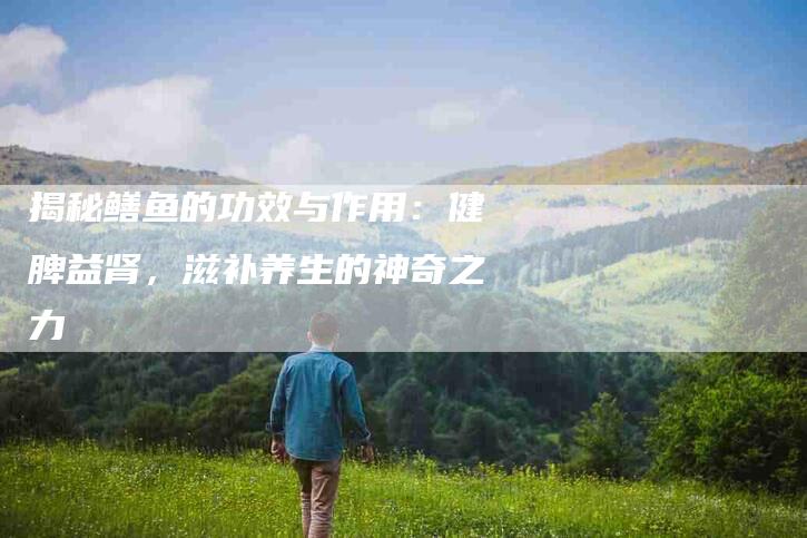 揭秘鳝鱼的功效与作用：健脾益肾，滋补养生的神奇之力-住家保姆月嫂服务_家政保洁钟点工家政服务_速上门月嫂网首页