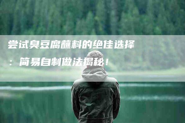 尝试臭豆腐蘸料的绝佳选择：简易自制做法揭秘！-住家保姆月嫂服务_家政保洁钟点工家政服务_速上门月嫂网首页