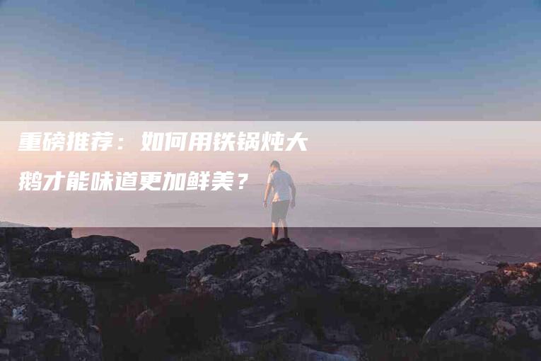 重磅推荐：如何用铁锅炖大鹅才能味道更加鲜美？-住家保姆月嫂服务_家政保洁钟点工家政服务_速上门月嫂网首页