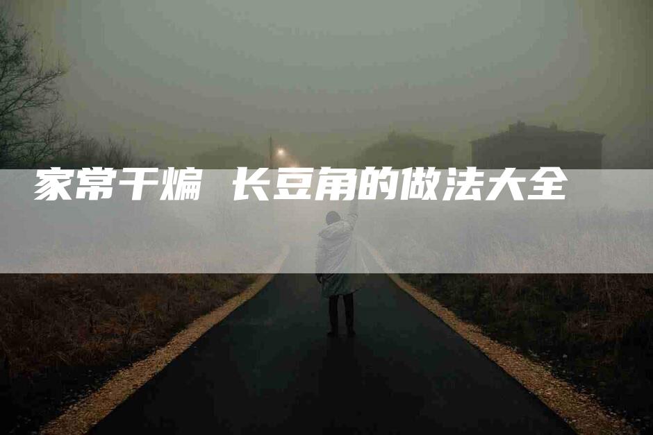 家常干煸 长豆角的做法大全