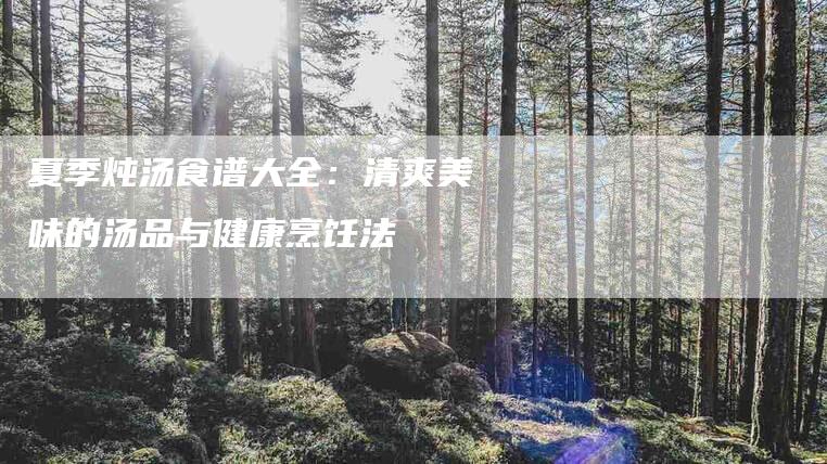 夏季炖汤食谱大全:清爽美味的汤品与健康烹饪法-住家保姆月嫂服务_家政保洁钟点工家政服务_速上门月嫂网首页