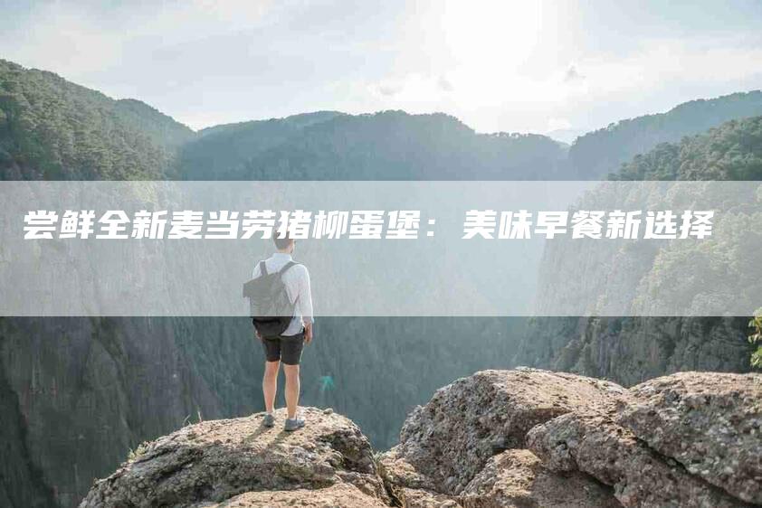 尝鲜全新麦当劳猪柳蛋堡：美味早餐新选择-住家保姆月嫂服务_家政保洁钟点工家政服务_速上门月嫂网首页