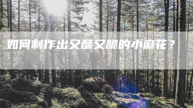 如何制作出又酥又脆的小麻花?-住家保姆月嫂服务_家政保洁钟点工家政服务_速上门月嫂网首页