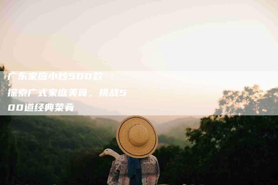 广东家庭小炒500款 ：探索广式家庭美食，挑战500道经典菜肴