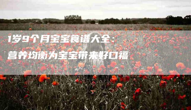 1岁9个月宝宝食谱大全：营养均衡为宝宝带来好口福