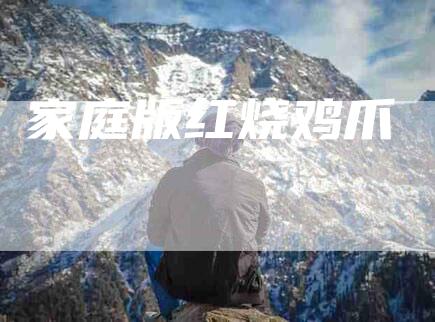 家庭版红烧鸡爪