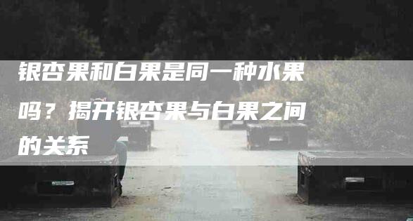 银杏果和白果是同一种水果吗？揭开银杏果与白果之间的关系-住家保姆月嫂服务_家政保洁钟点工家政服务_速上门月嫂网首页