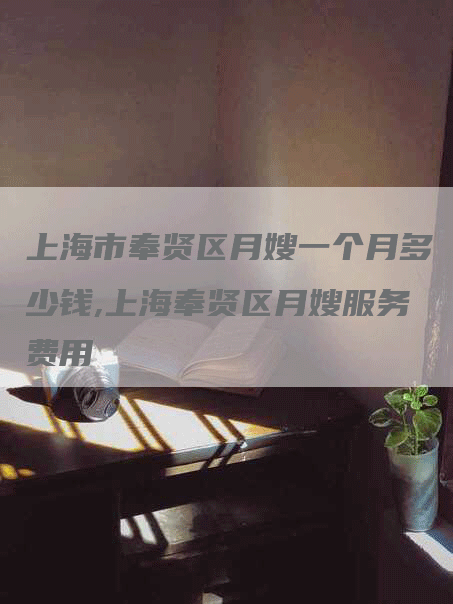 上海市奉贤区月嫂一个月多少钱,上海奉贤区月嫂服务费用