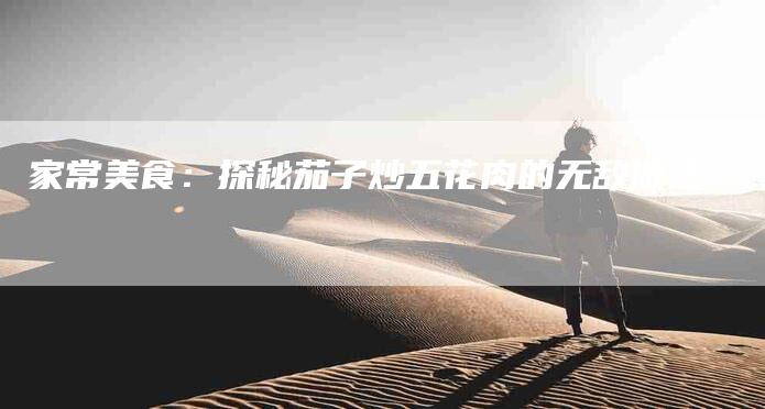 家常美食：探秘茄子炒五花肉的无敌做法