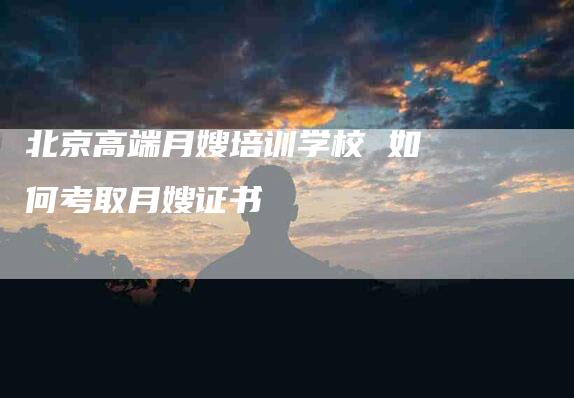 北京高端月嫂培训学校 如何考取月嫂证书