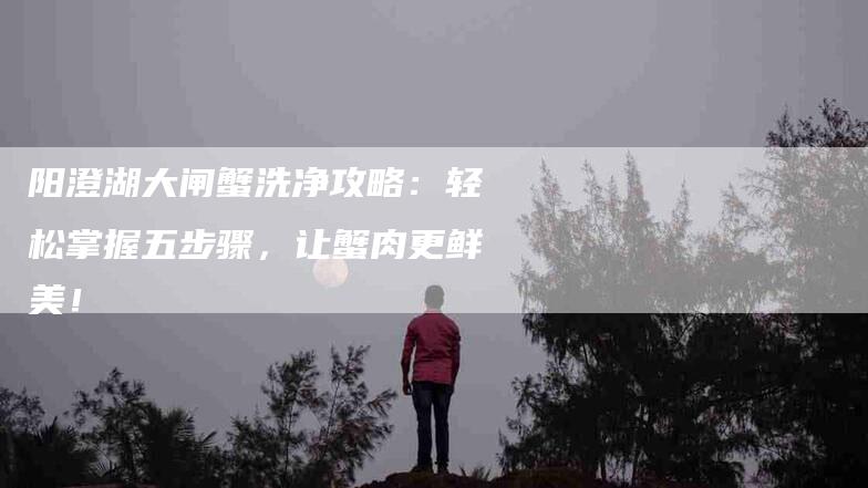 阳澄湖大闸蟹洗净攻略：轻松掌握五步骤，让蟹肉更鲜美！