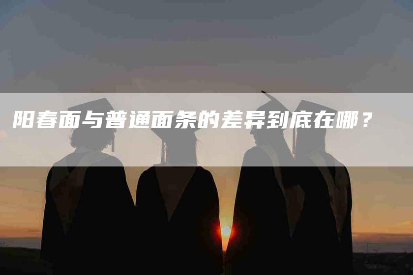 阳春面与普通面条的差异到底在哪?-住家保姆月嫂服务_家政保洁钟点工家政服务_速上门月嫂网首页