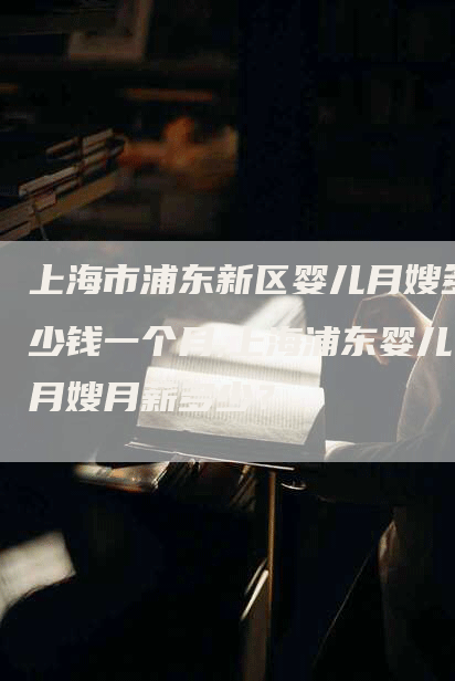 上海市浦东新区婴儿月嫂多少钱一个月,上海浦东婴儿月嫂月薪多少？