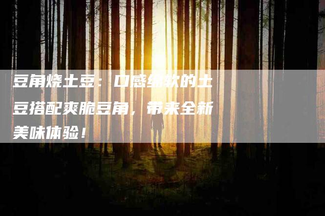 豆角烧土豆：口感绵软的土豆搭配爽脆豆角，带来全新美味体验！-住家保姆月嫂服务_家政保洁钟点工家政服务_速上门月嫂网首页